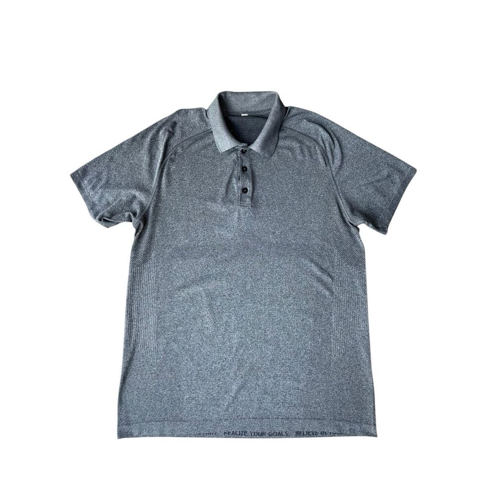 Lululemon Men’s Metal Vent Tech Performance Polo Shirt In Heather Gray